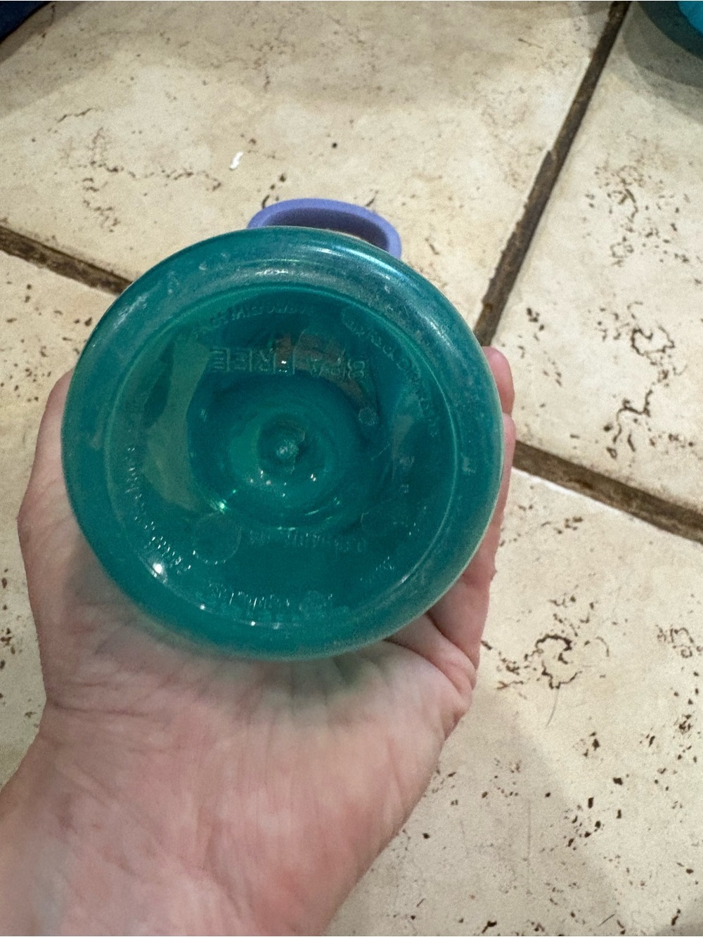 Contigo Kids Teal Bottle with Purple and Teal Lid - Picture 6 of 6